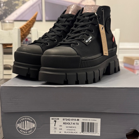 Palladium Black Ankle Boots - Picture 5 of 5